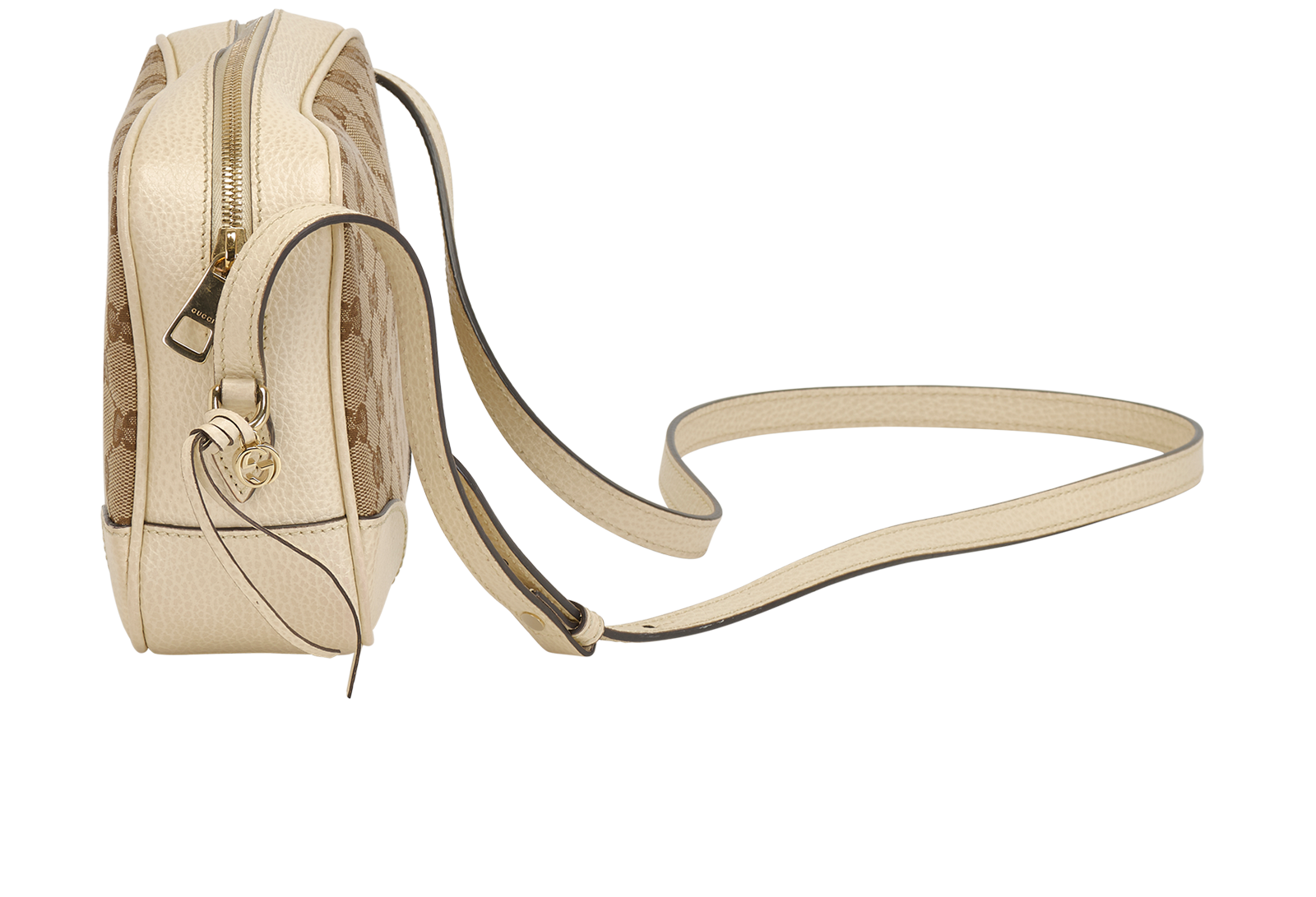 Bree Crossbody, &pound;450, Handbags, Beige/Cream, Canvas, Side view